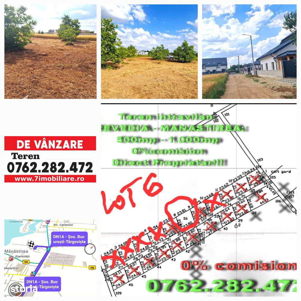Teren intravilan Crevedia, Manstirea, 877mp, Particular, 0% comision-8