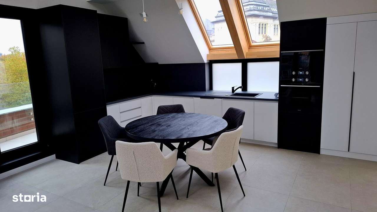 OPORTUNITATE- De vanzare penthouse finisat , mobilat/utilat-12