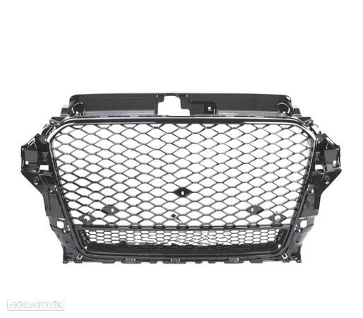 GRELHA RS3 PARA AUDI A3 8V 12-16 RS3 PRETO BRILHANTE - 2