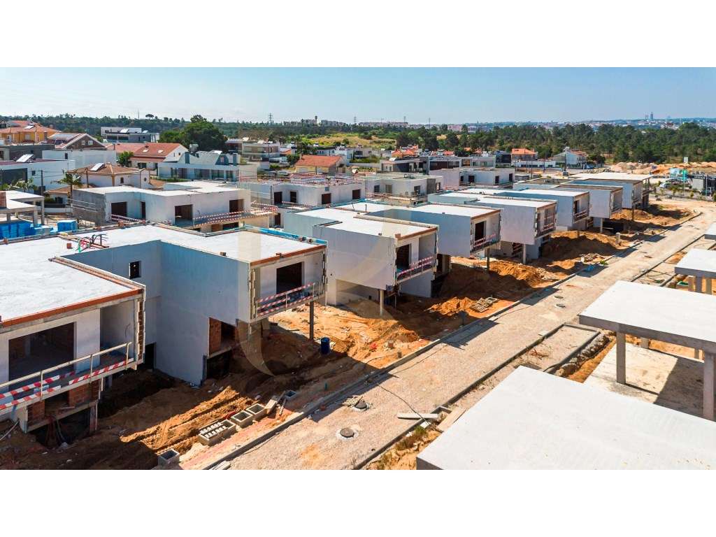Moradia geminada T3 nova com garagem e piscina nos Foros de Amora -...-25