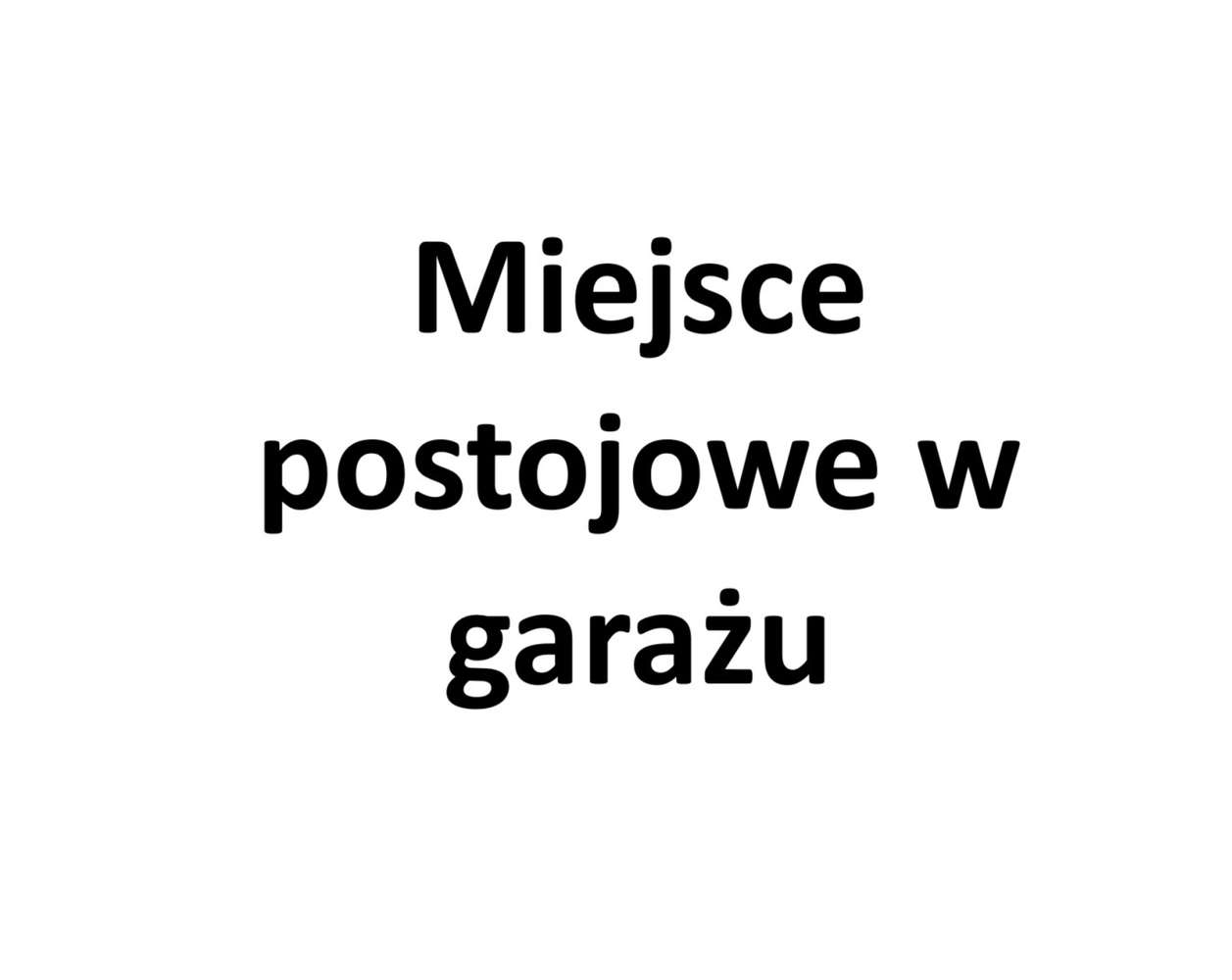 Miejsce garażowe Odkryta 48E