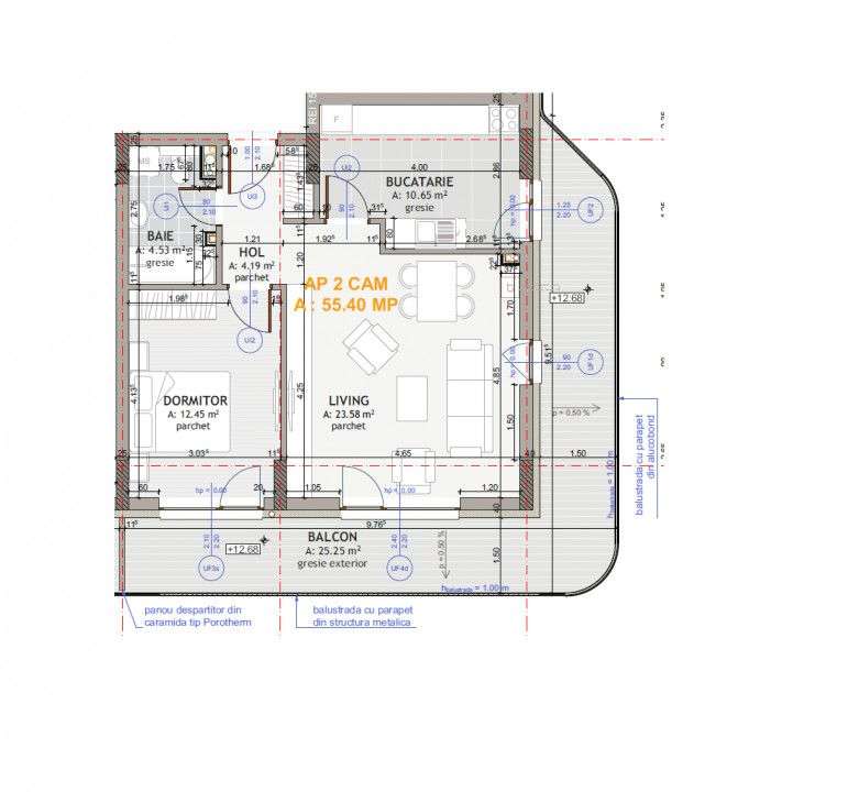 Apartament 2 camere, spatios, Terasa 25mp, zona Eroilor - Imagine principală: 1/1
