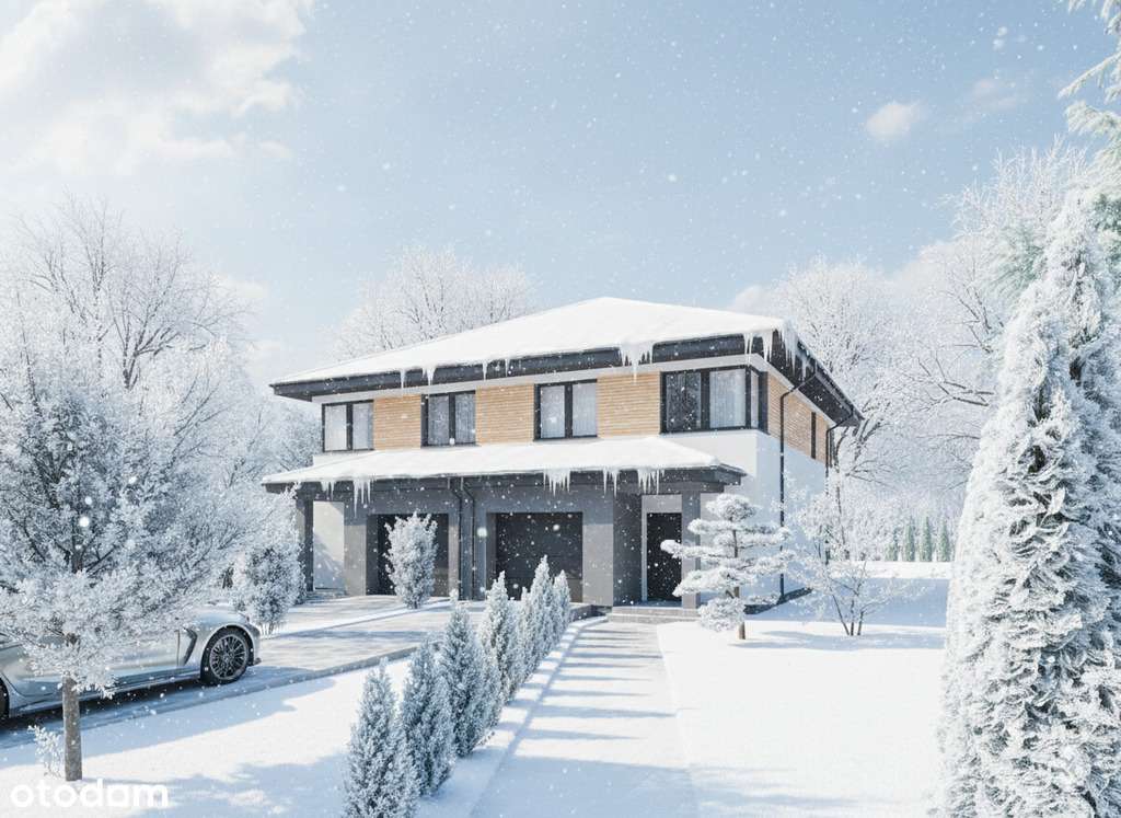 Bliźniak pod lasem w podwyższonym standardzie - Pełny obrazek: 1/9