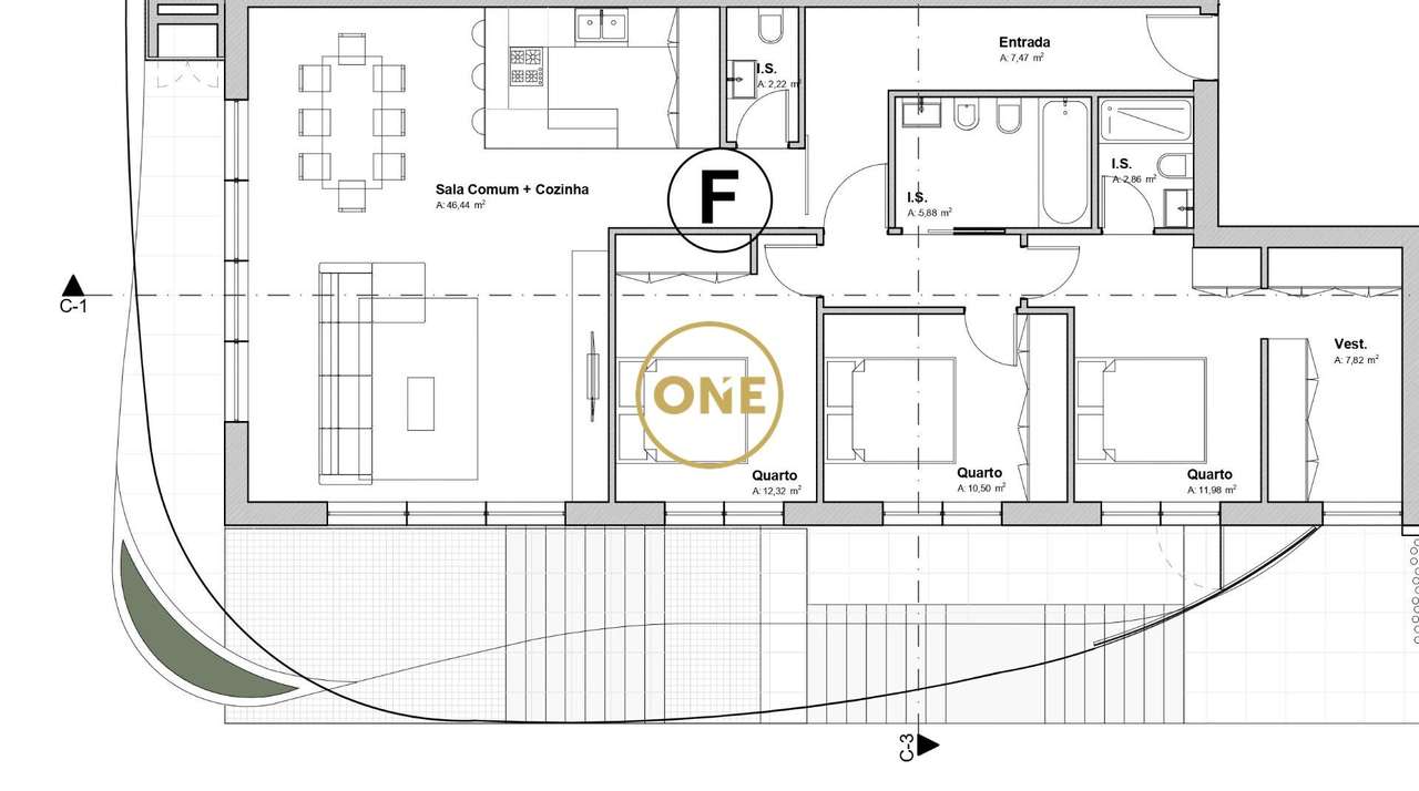 Apartamento T3 de Luxo em Fraião - Grande imagem: 4/36