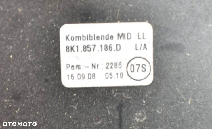 RAMKA DEKOR WYŚWIETLACZA AUDI A4 B8 09R 8K1857186D - 3