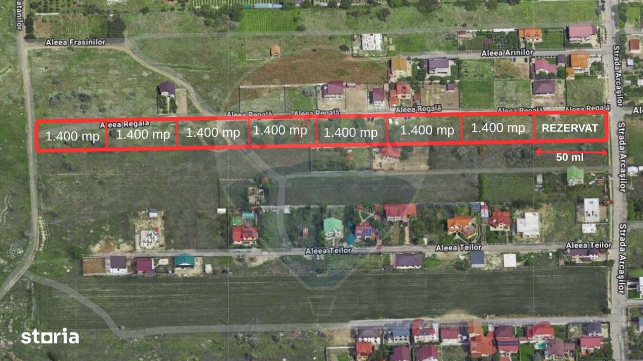 Teren intravilan de vânzare zona Arcașilor I Galați