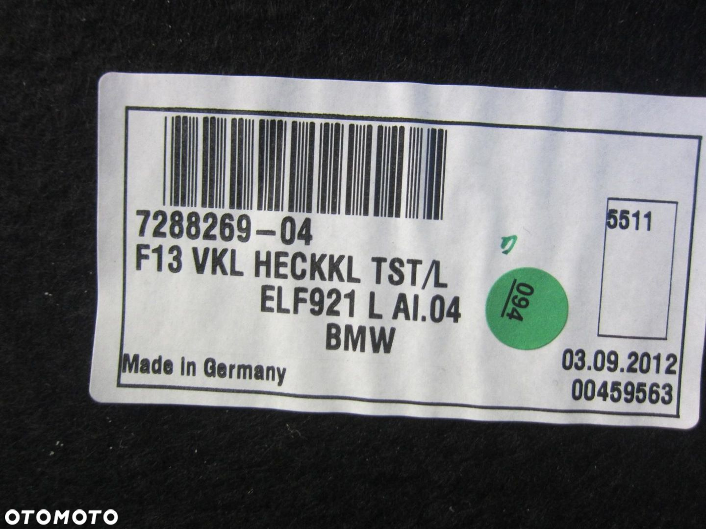 BMW 6 F06 F13 OBUDOWA BAGAŻNIKA KLAPY TYLNEJ TAPICERKA 51497288269 - 9