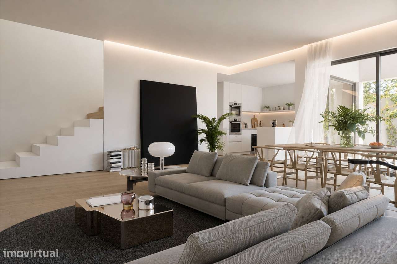 Moradia Geminada V4 de Arquitetura Moderna | Entroncamento-9