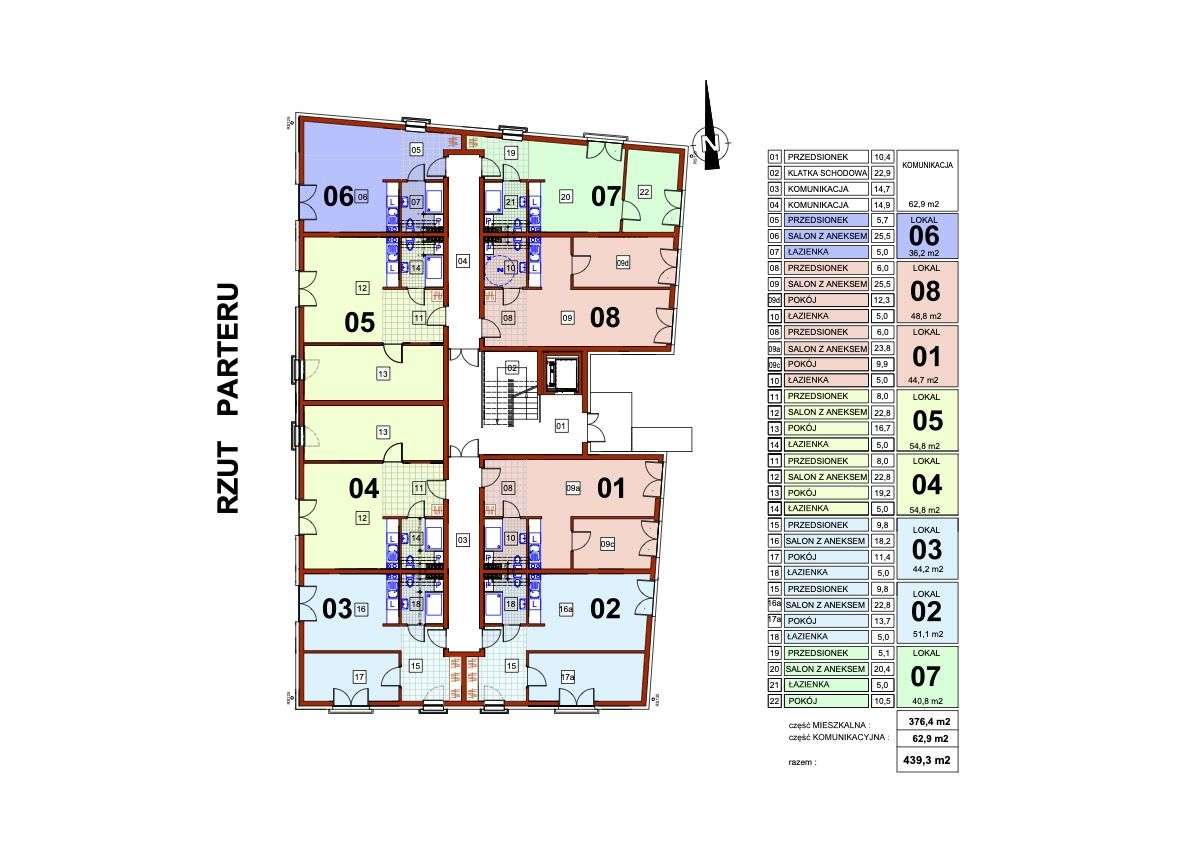 Apartament-Port Mielno, pod klucz 55m2-12.750 /1m2-11