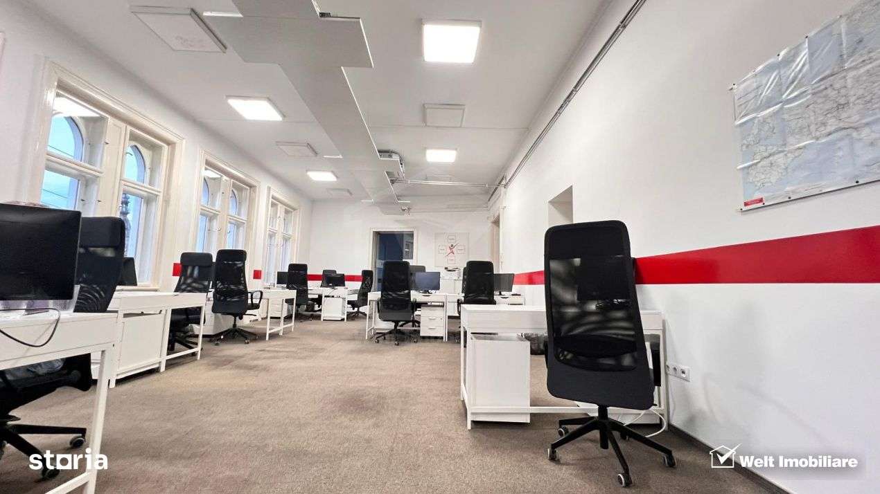 Spatiu birouri, 4 incaperi, 2 bai, 230mp, Centru, zona Regele Ferdinan - Imagine principală: 3/11