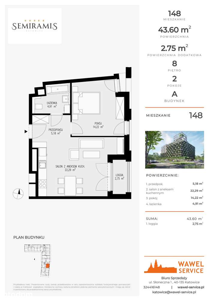 Semiramis | mieszkanie 2-pok. | 148 - Pełny obrazek: 2/7
