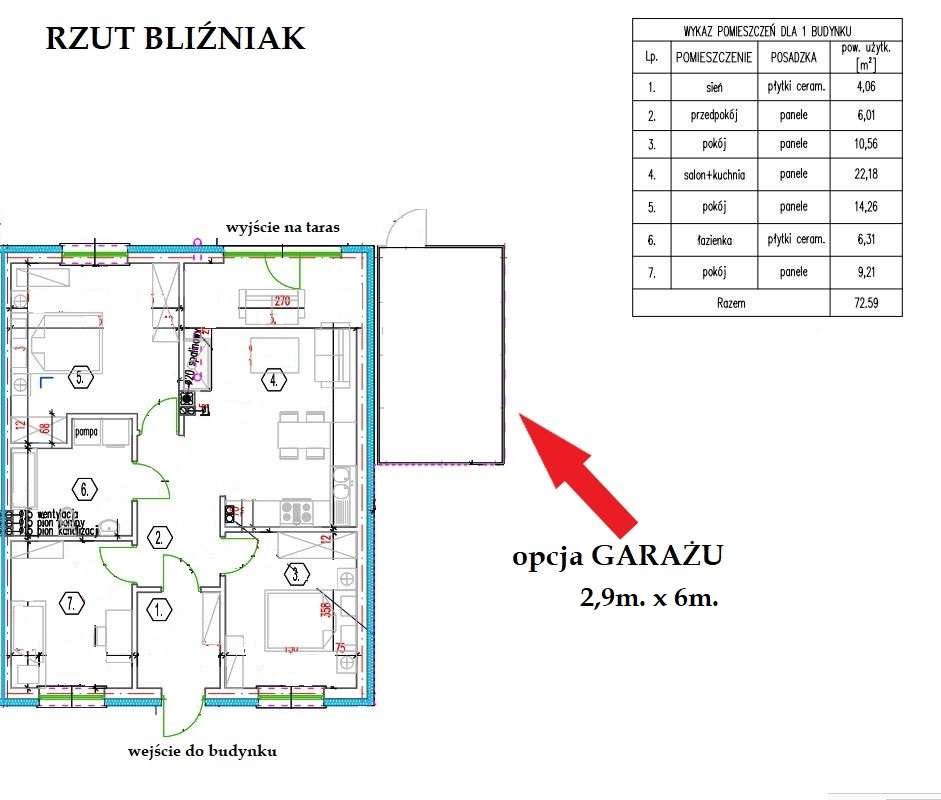 Nowe parterowe domy z pompą, fotowoltaiką, ogrodem-16