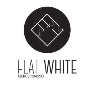 FLAT WHITE Nieruchomości Logo