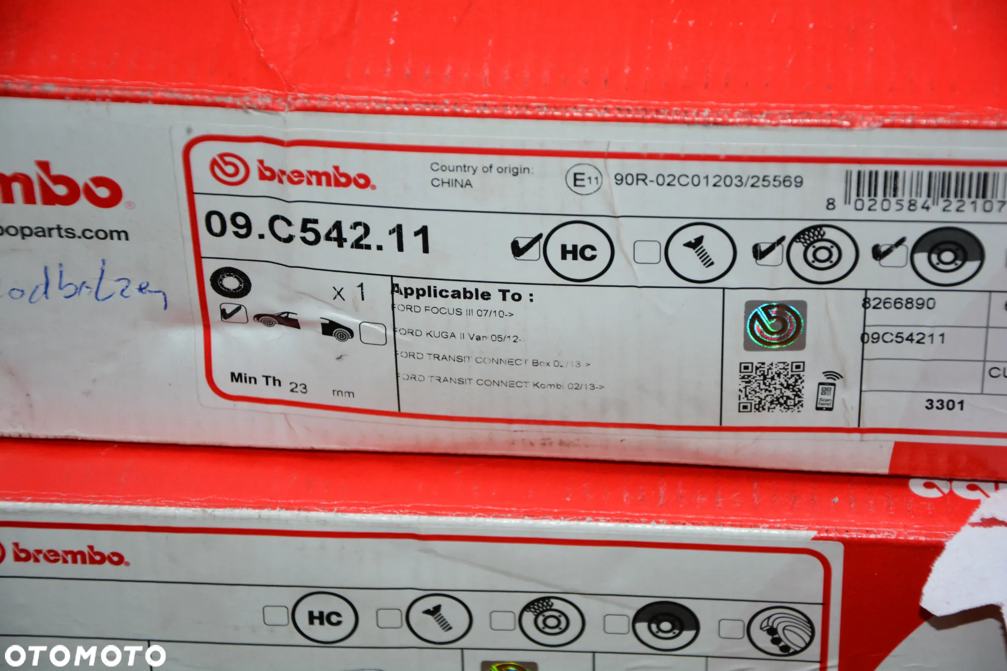 2× BREMBO TARCZE HAMULCOWE PRZÓD 09.C542.11 - 5