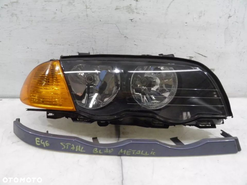 BMW E46 LISTWA LEWA POD lampę stahl blau metalic - 2