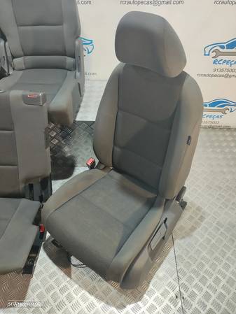 BANCO BANCOS ORIGINAIS VW VOLKSWAGEN TOURAN 2 II MK2 1T3 TECIDO AIRBAG 7 LUGARES - 8