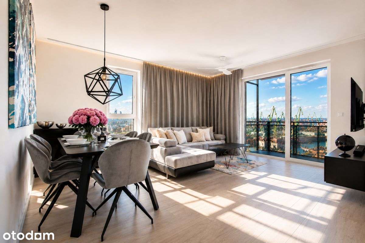 3 pokoje 70 m|Widok na Stocznię|Balkon|Parking