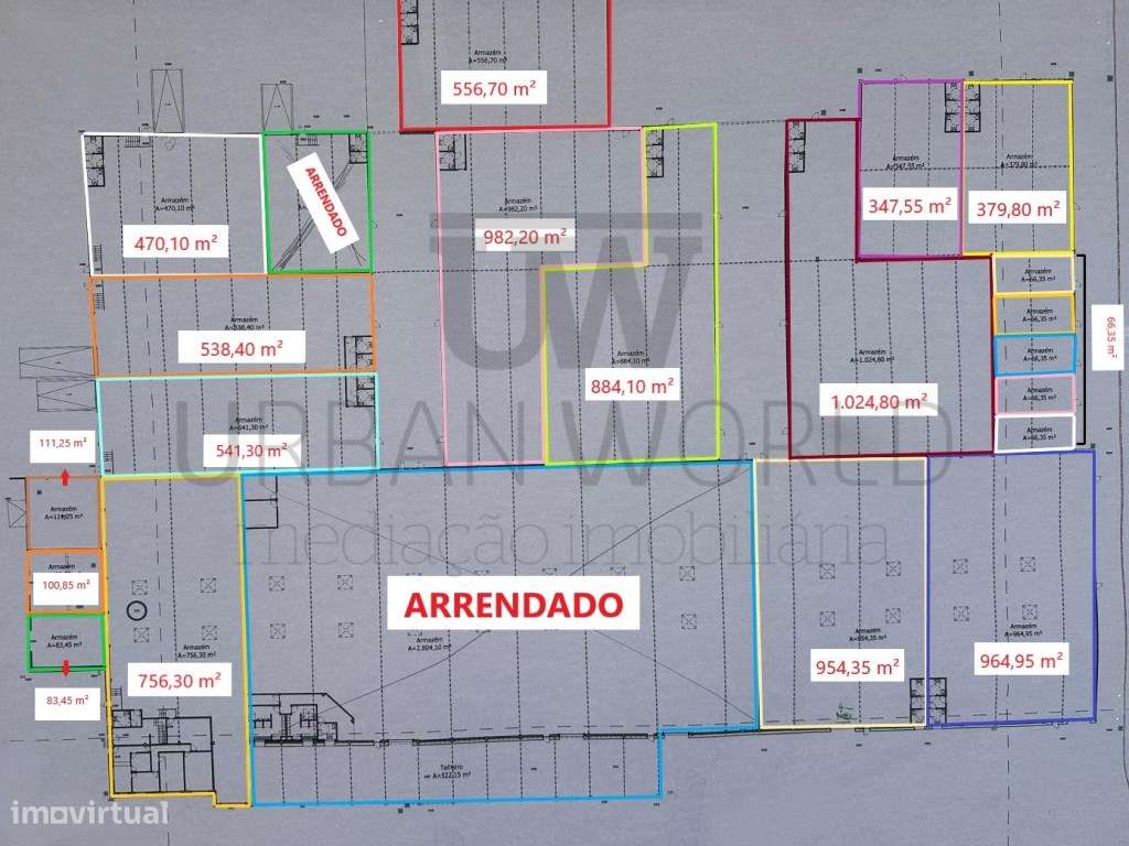 Armazém P/ Arrendamento - NOVO - Montijo, Setúbal 1.024,8 m² - Grande imagem: 3/3