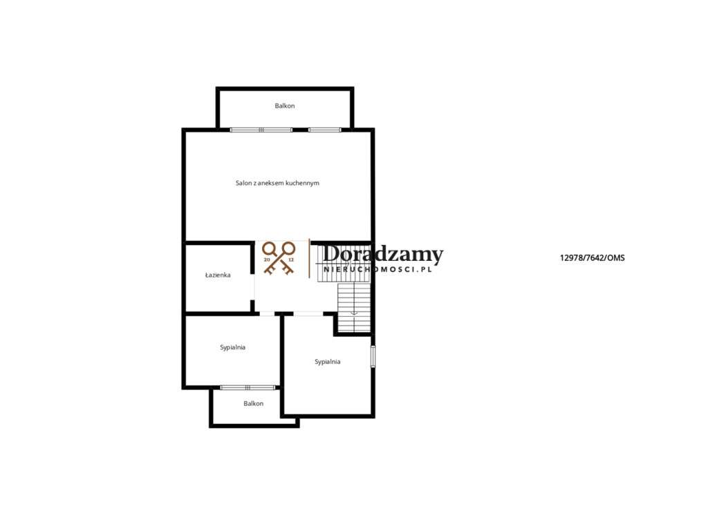 Trzy Pokoje W Stanie Deweloperskim Dwa Balkony MP - Pełny obrazek: 2/14