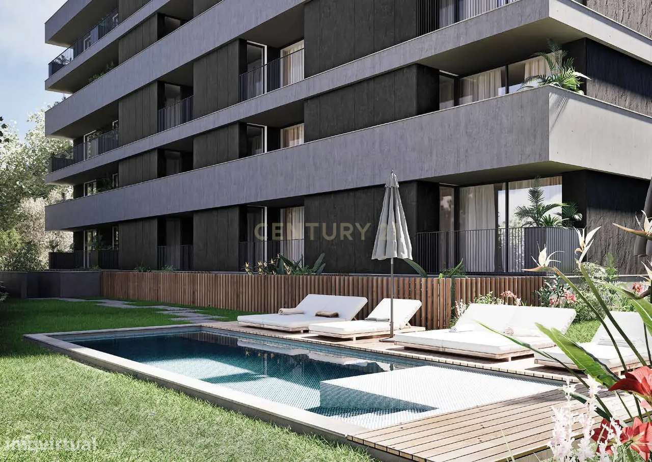 Apartamento T2 com varanda, em condomínio com piscina e jardim - Grande imagem: 5/15