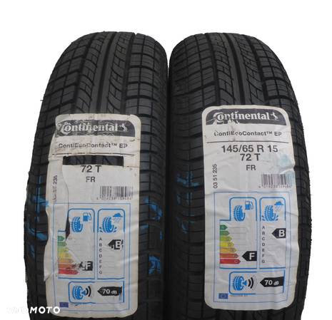 4 x CONTINENTAL 145/65 R15 72T ContiEcoContact EP Lato 2016/2017 NIEUŻYWANE - 5