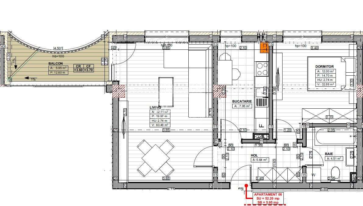 Apartament modern cu 2 camere – Elira Plus Residence, Palazu Mare - Imagine principală: 3/6