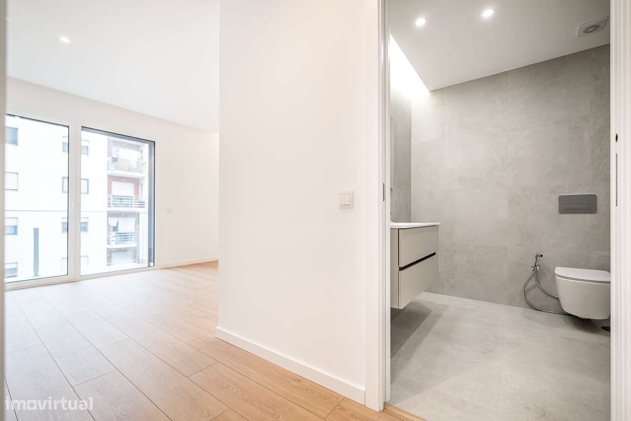 Lindíssimo Ap. 3 assoalhadas novo 2025 Grandes Varandas Churrasqueira-6