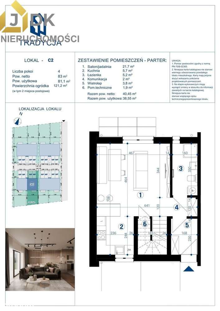 Mieszkanie 81 m² w domu dwulokalowym | Nowe Mostki-13