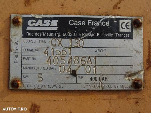 Cuplaj rapin pt. excavator CASE  CX-135,  cod.  405486 A1 - 2