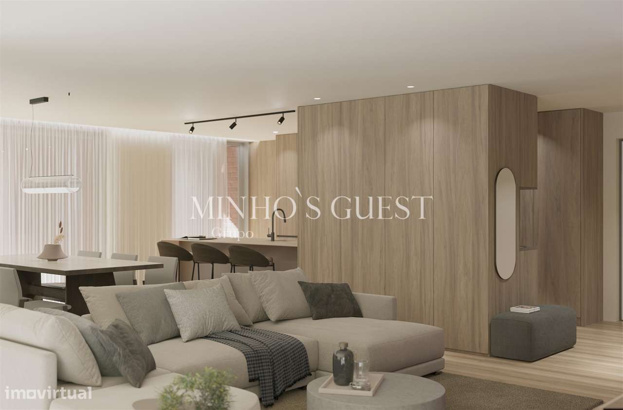 Apartamento T3 Novo c/ Garagem e Varanda - Parque da Cidade de Guimarã-7