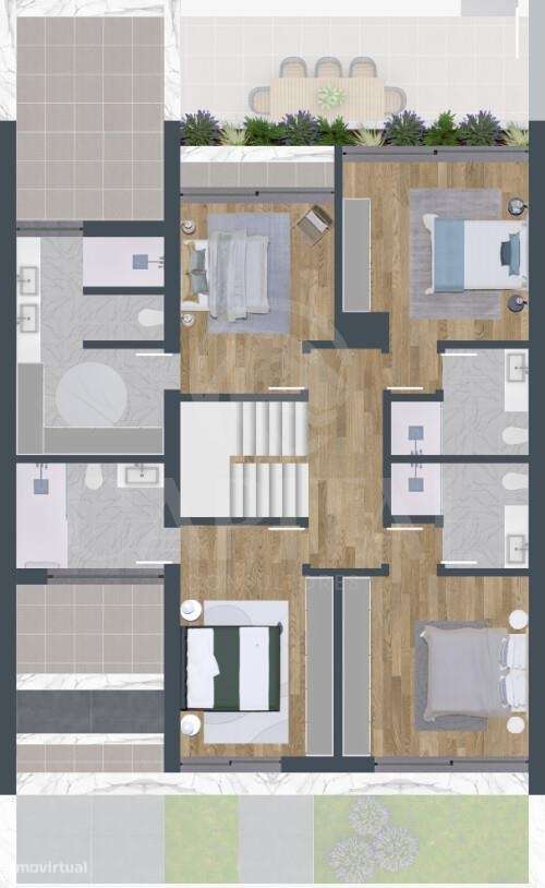 Magnífica Moradia T4 com Piscina e Terraço, em condomínio fechado-46