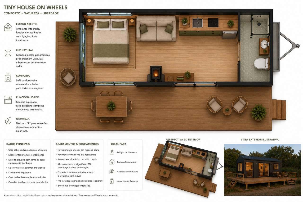 Terreno Rustico com Tiny House vista Serra e Mar-6
