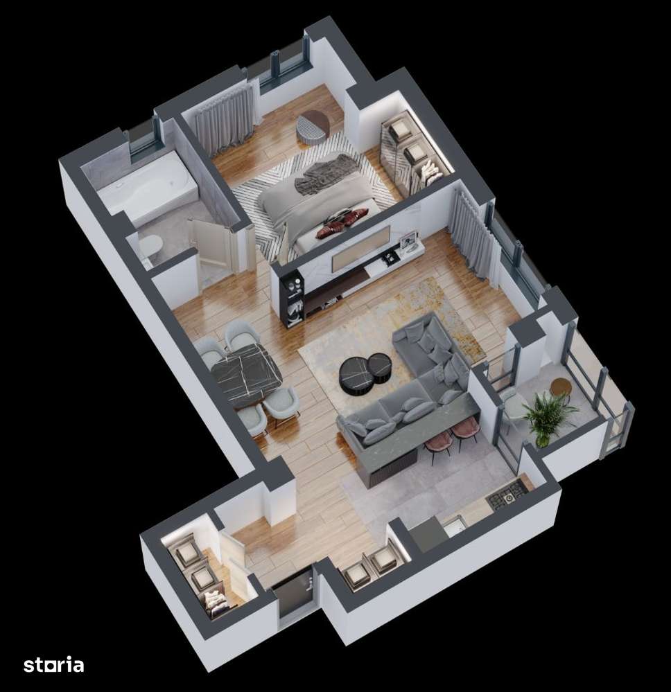 Apartament 2 Camere | 60 mp | Complex Comat Towers - Imagine principală: 3/24