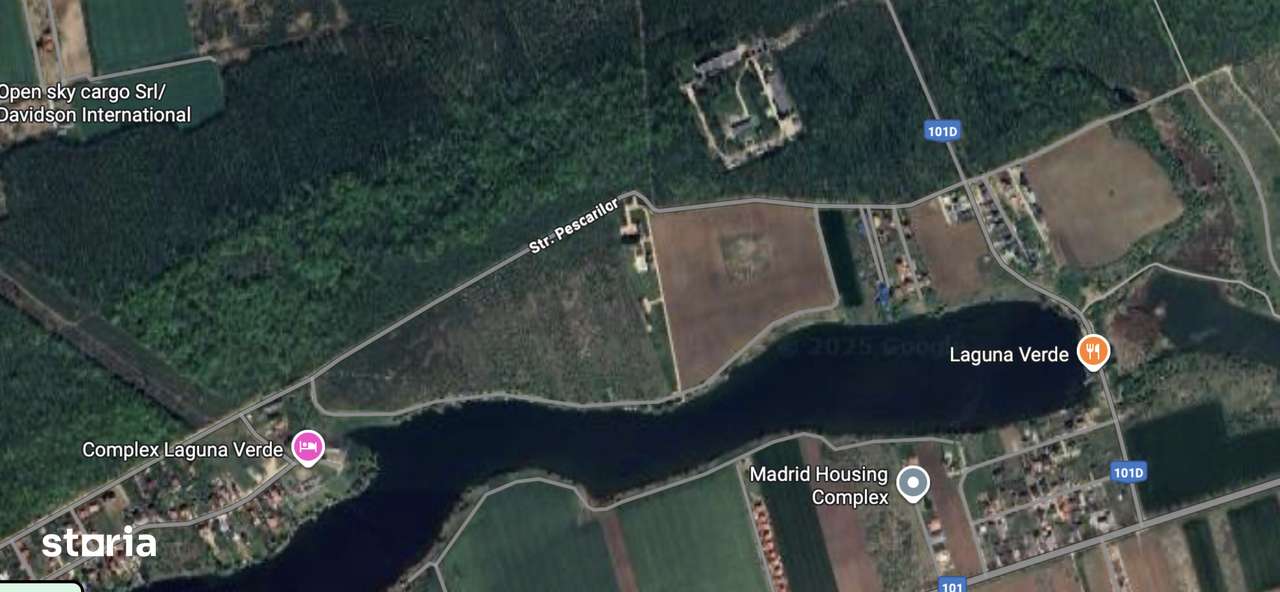 Teren cu acces direct la lac, între pădure și apă – Moara Vlăsiei-3