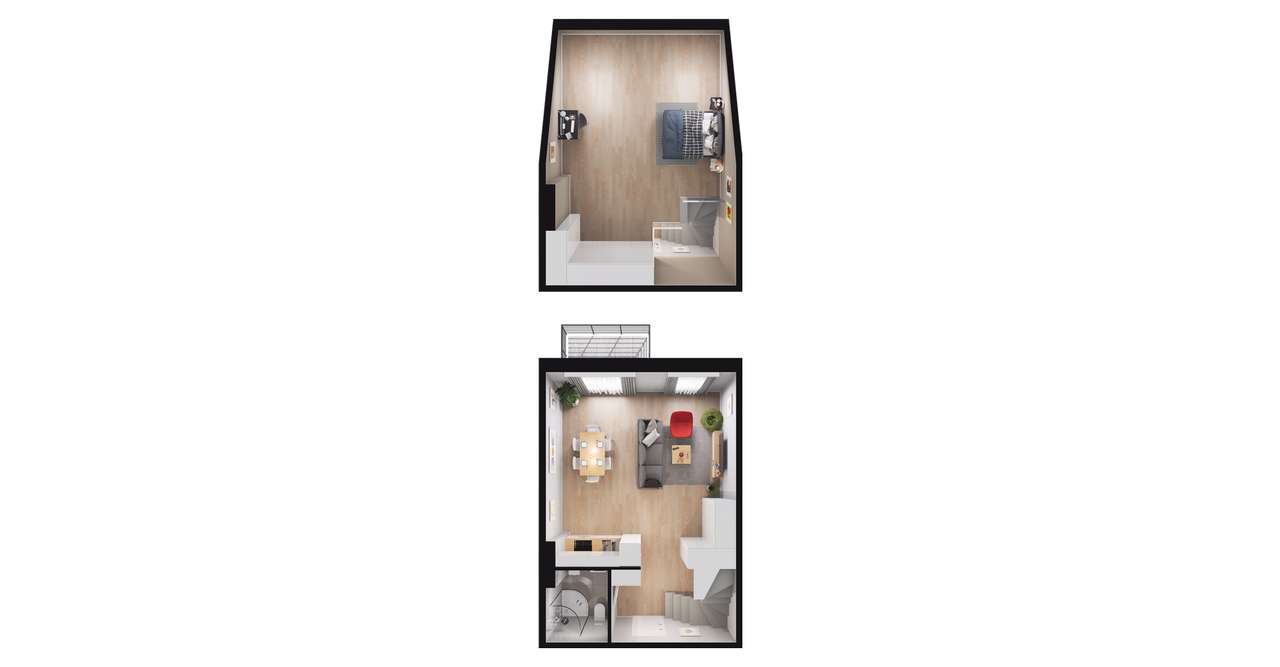 3-pokojowe mieszkanie 62m2 + balkon Bezpośrednio - Pełny obrazek: 2/8