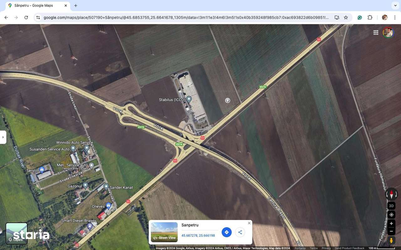 Teren intravilan 41.476 mp Sanpetru DN 11 Centura Brasov -Tg. Secuiesc - Imagine principală: 3/8