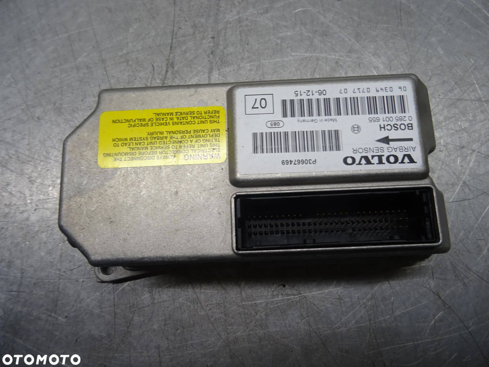 VOLVO S60 LIFT 2.4B MODUŁ AIRBAG 0285001655 - 1