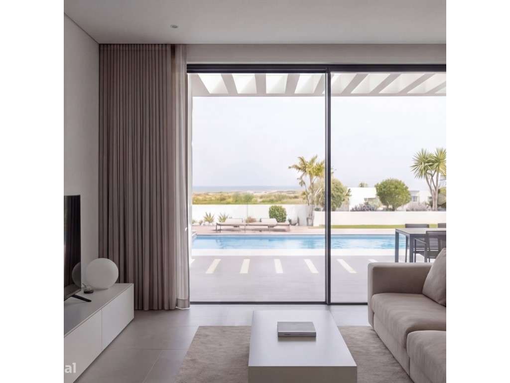 Moradia isolada com piscina apenas a 400 m da praia-29