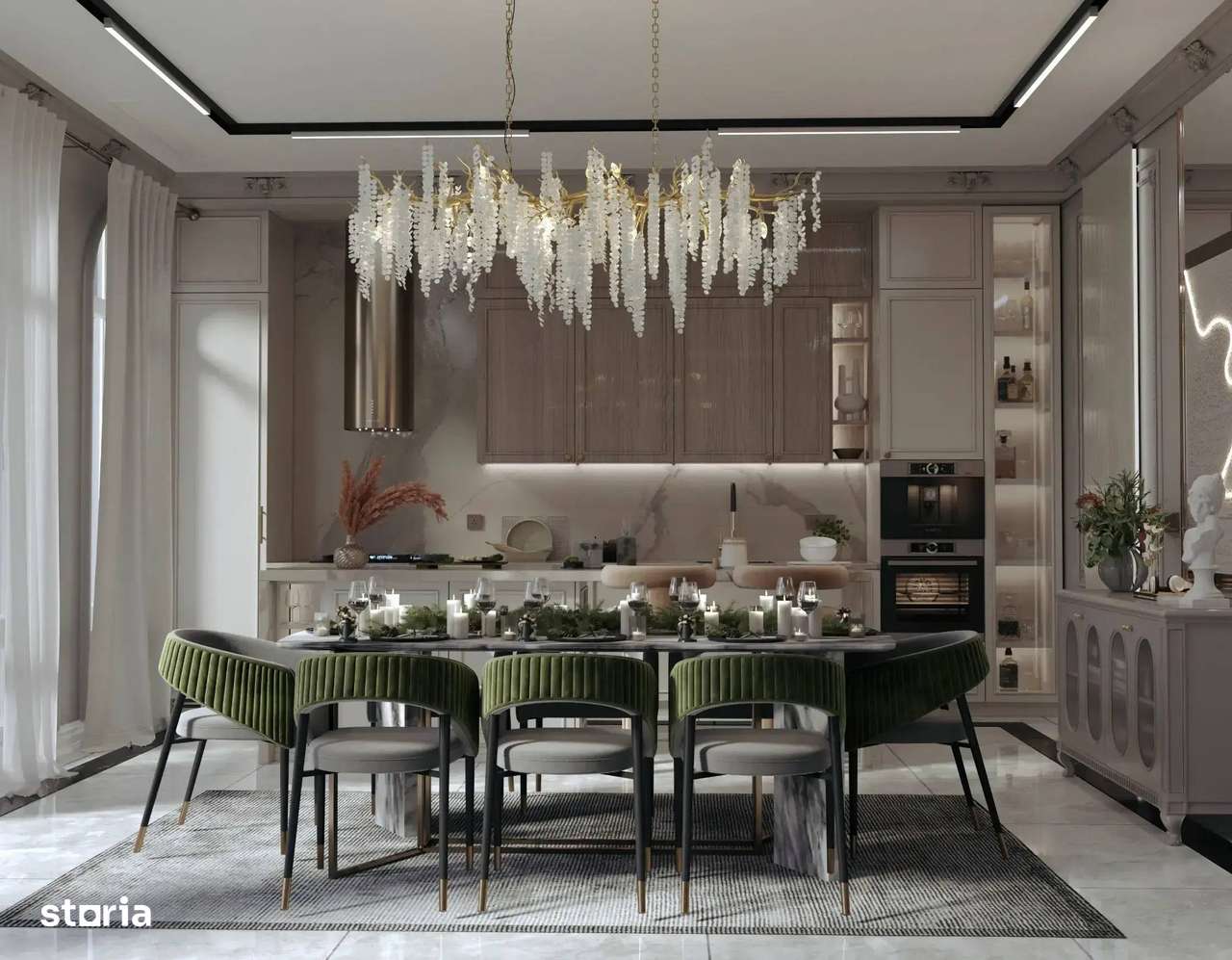 Penthouse Cu Terasa 4 Camere Titan Nzeb | Panouri Fotovoltaice Pompa - Imagine principală: 4/9