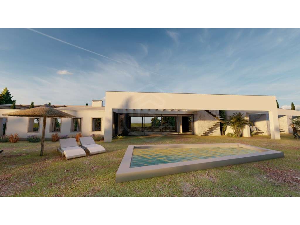 Terreno com ruína e projeto aprovado em Tunes, Silves, Algarve - Grande imagem: 2/22