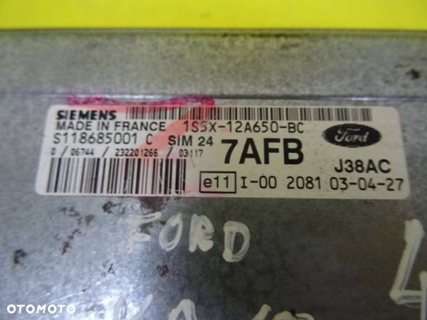 KOMPUTER SILNIKA FORD KA 1S5X-12A650-BC / S118685001C NR457 - 2