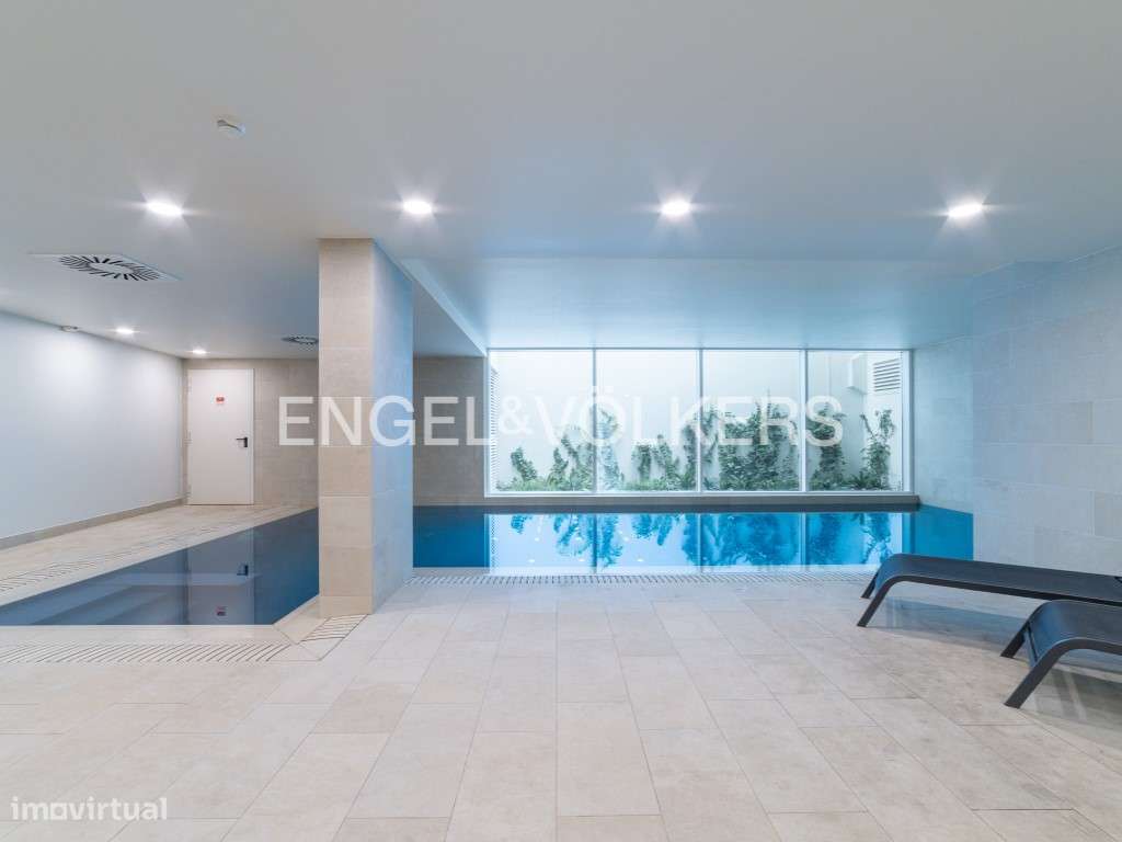 Luxuoso Estúdio com Piscina e jardim no Marquês do Pombal-16