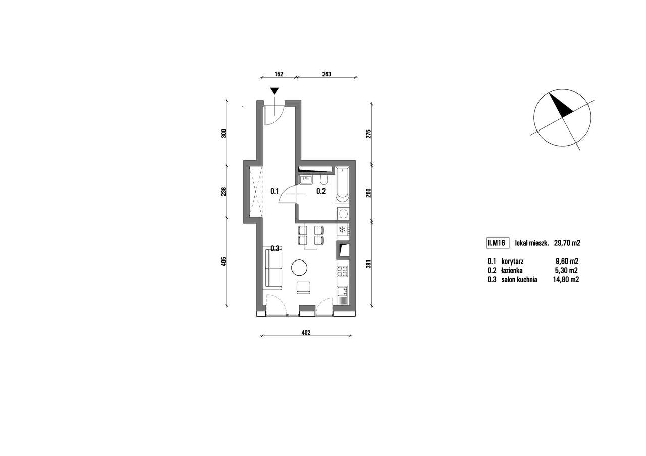 Westerplatte 5a | mieszkanie 1-pok. | II.M16 - Pełny obrazek: 2/9