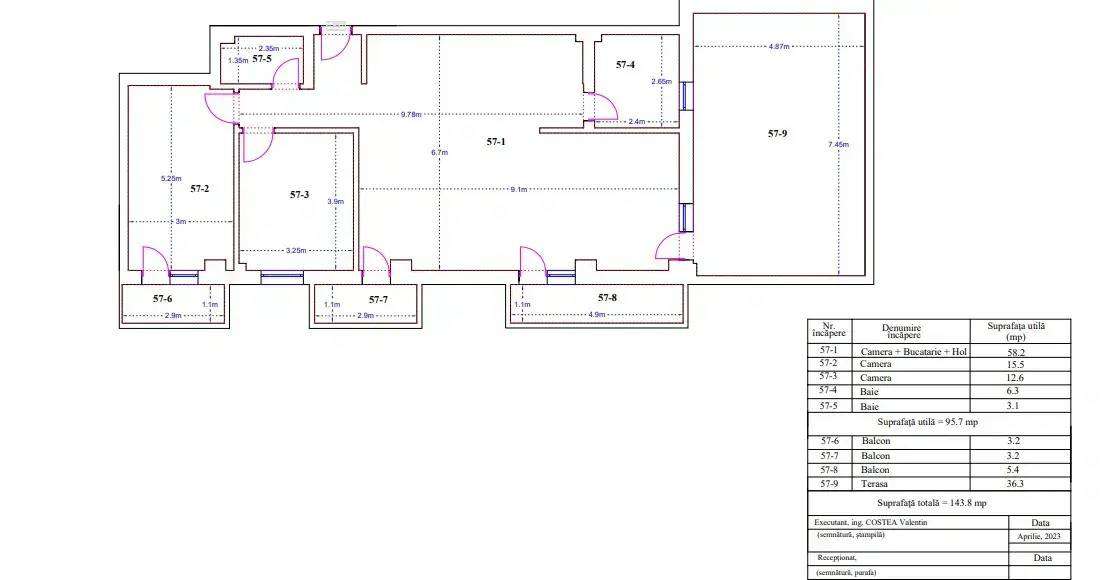 Aartament 3 camere de vanzare, suprafata foarte generoasa zona Pallady - Imagine principală: 2/3
