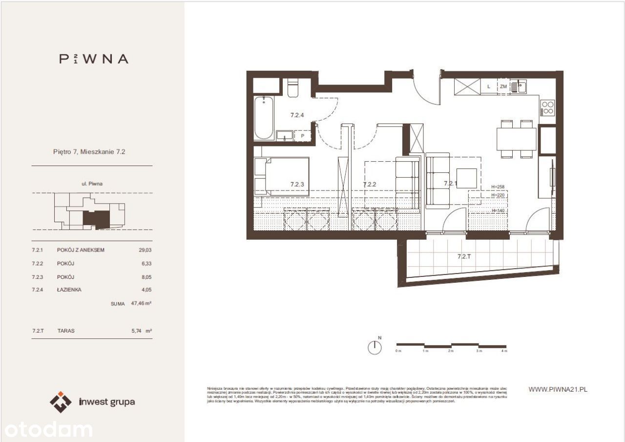 PIWNA 21- mieszkanie 7.2