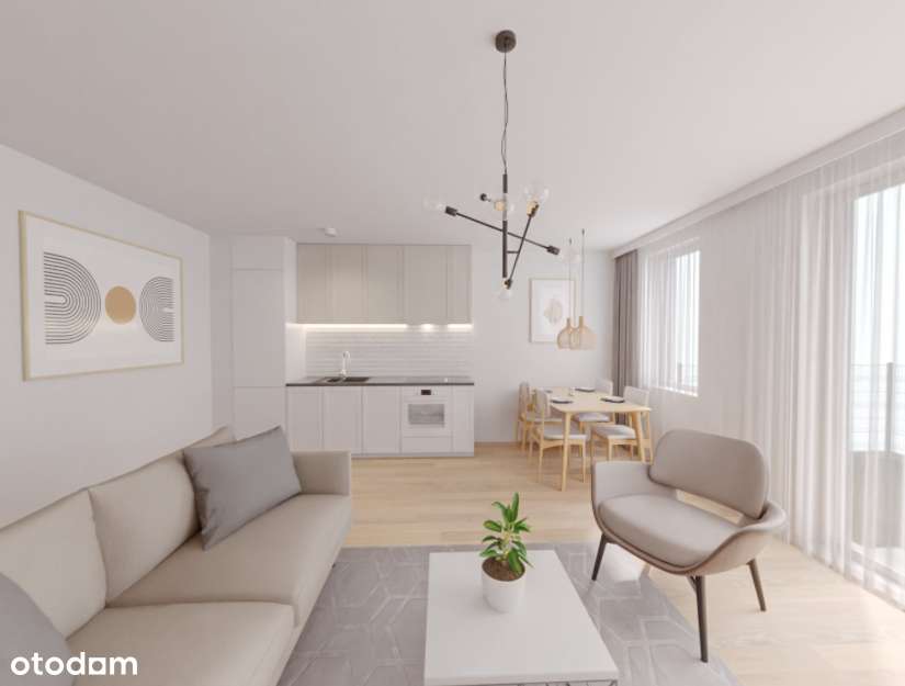 1-pokojowe mieszkanie 35,48 m2 + ogródek - Pełny obrazek: 1/9