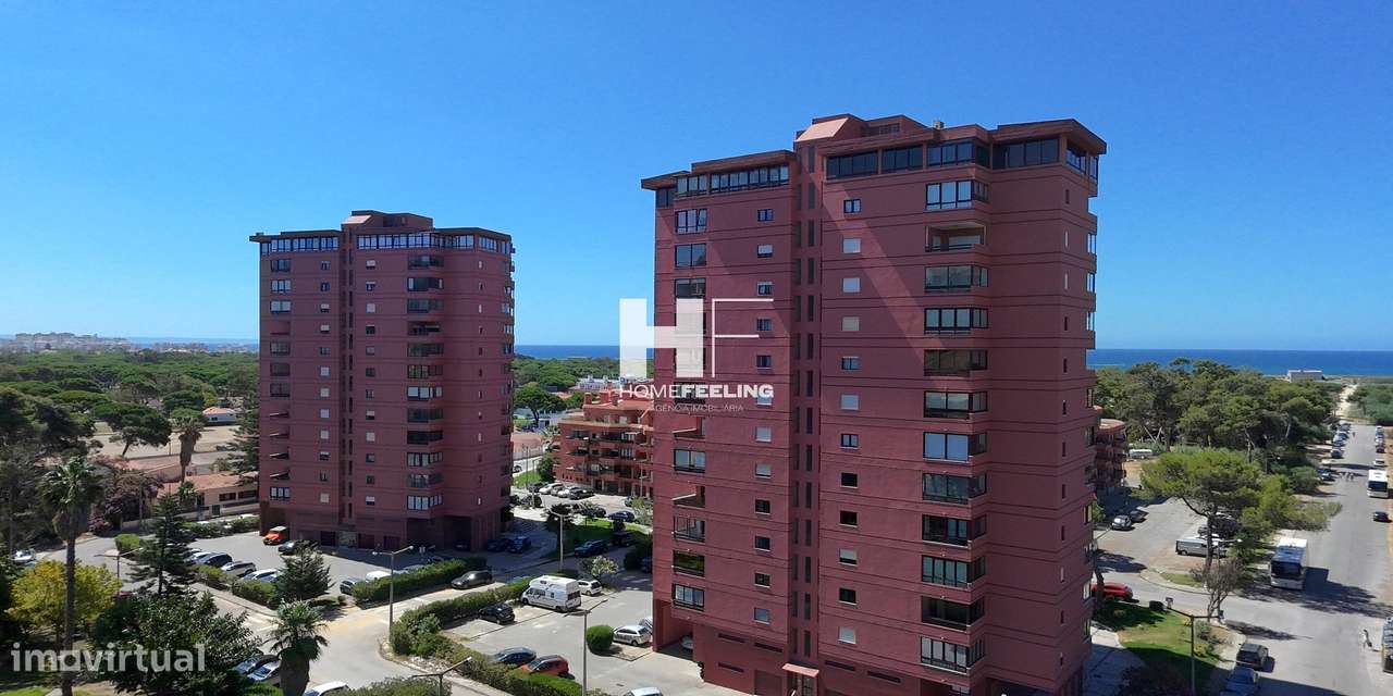 Praia São João da Caparica T0 c/ consumos incluídos, vista mar varanda-31