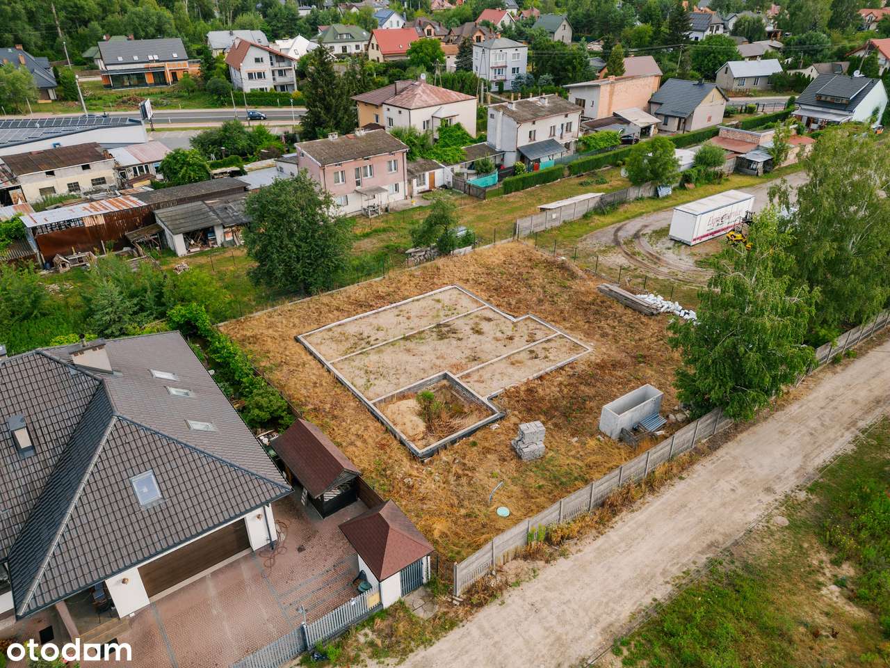 Działka z rozpoczętą budową domu parterowego - Pełny obrazek: 4/17