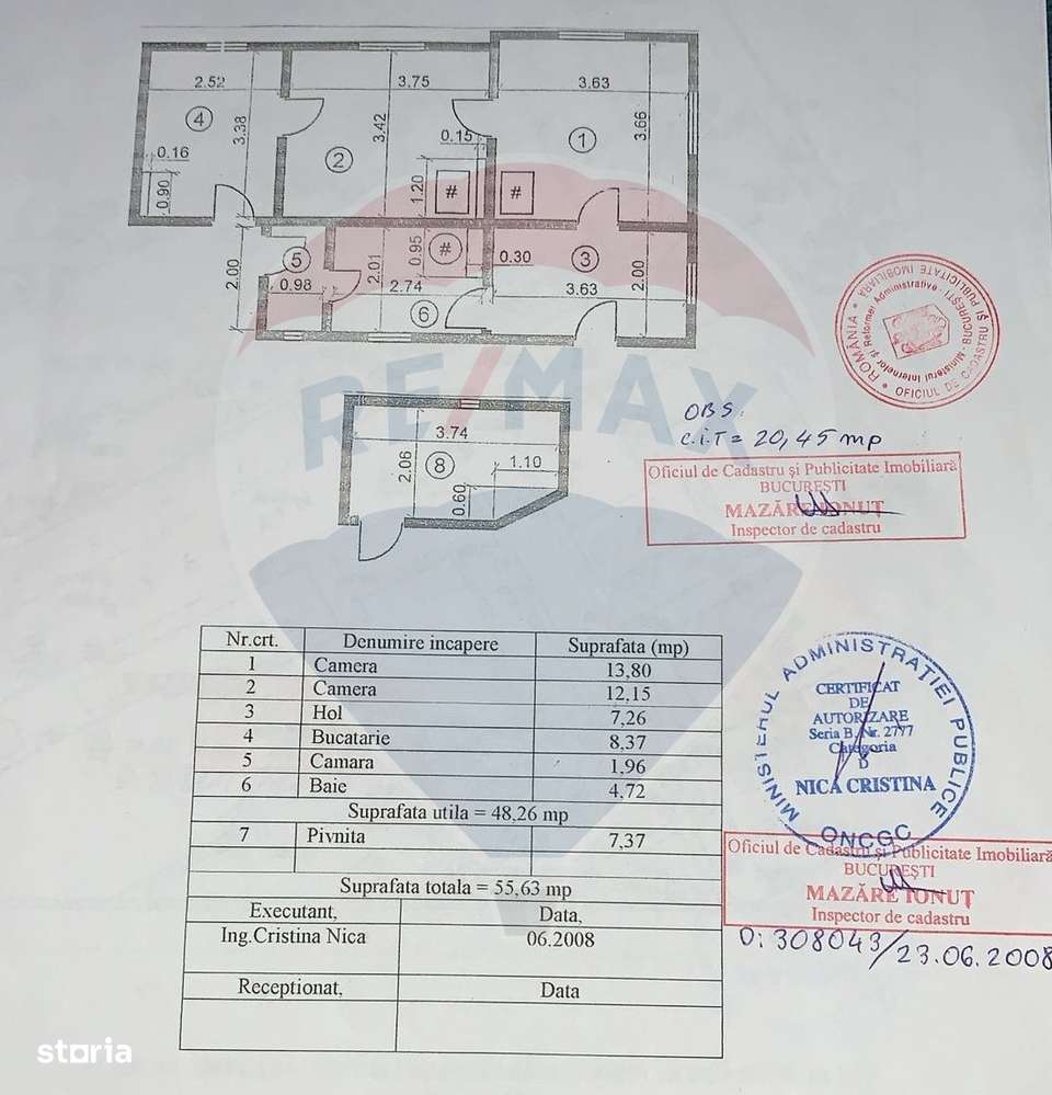 Apartament cu 2 camere de vanzare zona Turda Strada Stefan Stoika-6