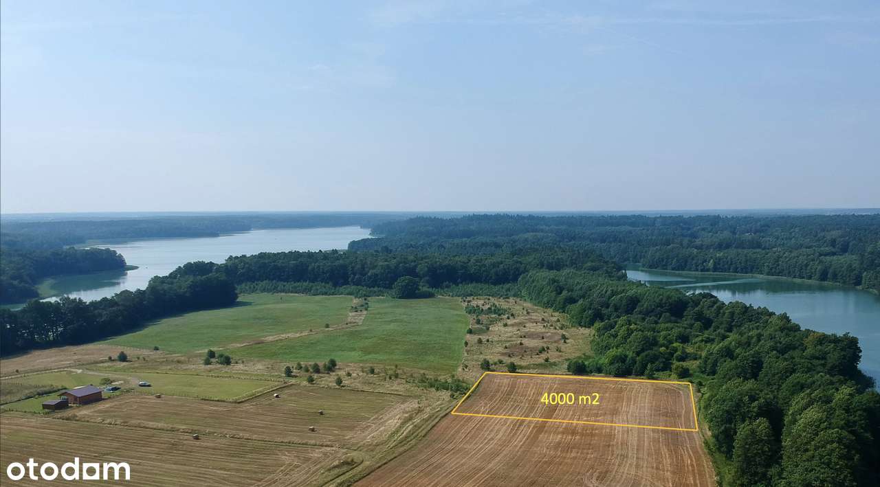Pięknie położona,uzbrojona duża działka budowlana nad wielkim jeziorem-5